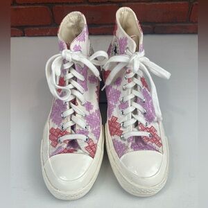 Colorful High-Top Women's Sneakers